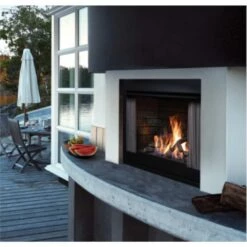 Kingsman Black Outdoor Gas Fireplace- OFP42N