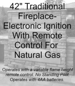 Empire Outdoor 42 Inch Vent Free Fireplace With Electronic Ignition - OP42FP72M -BBQDIRECT Sales op42fp72mn