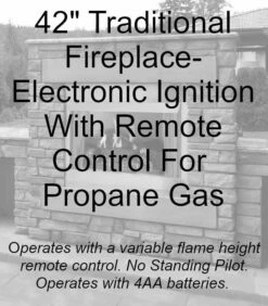 Empire Outdoor 42 Inch Vent Free Fireplace With Electronic Ignition - OP42FP72M -BBQDIRECT Sales op42fp72mp