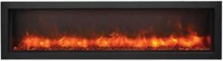 Amantii - BI-SLIM Electric Fireplace Series - BI-88-SLIM-OD -BBQDIRECT Sales orange flame sable 800 3