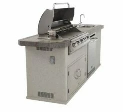 Bull Outdoor Kitchen BBQ Island -BBQDIRECT Sales outdoor kitchen side view