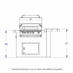 Bull Patio Q BBQ Island -BBQDIRECT Sales patio q front