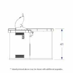 Bull Patio Q BBQ Island -BBQDIRECT Sales patio q side