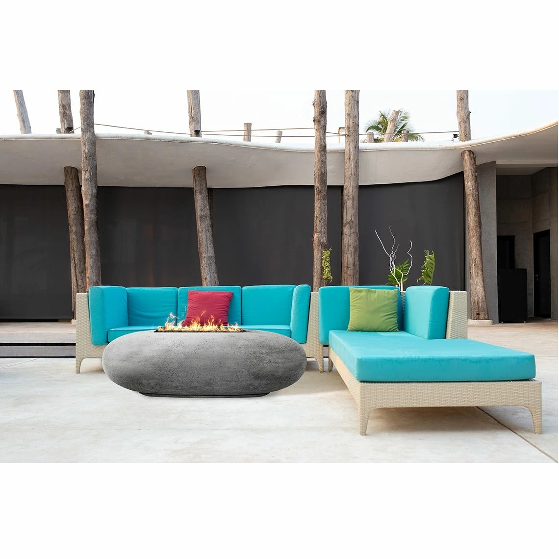 Prism Hardscapes Pebble 56-Inch Oval Gas Fire Pit - PH-410 4 Prism Hardscapes Pebble 56-Inch Oval Gas Fire Pit - PH-410 - Image 2