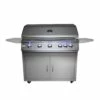 RCS Premier Series 40-Inch Freestanding Gas Grill With Rear Infrared Burner & Blue LED Lights - RJC40AL/RJCLC/RJC40ALLP