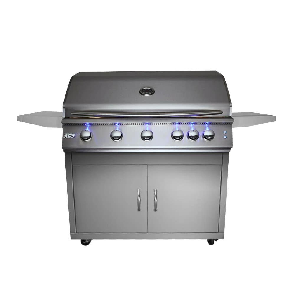 RCS Premier Series 40-Inch Freestanding Gas Grill With Rear Infrared Burner & Blue LED Lights - RJC40AL/RJCLC/RJC40ALLP 3 RCS Premier Series 40-Inch Freestanding Gas Grill With Rear Infrared Burner & Blue LED Lights - RJC40AL/RJCLC/RJC40ALLP