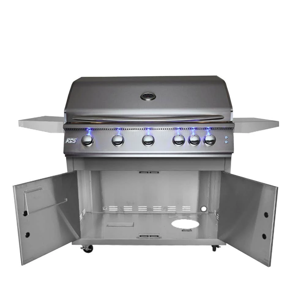 RCS Premier Series 40-Inch Freestanding Gas Grill With Rear Infrared Burner & Blue LED Lights - RJC40AL/RJCLC/RJC40ALLP 4 RCS Premier Series 40-Inch Freestanding Gas Grill With Rear Infrared Burner & Blue LED Lights - RJC40AL/RJCLC/RJC40ALLP - Image 2