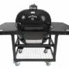 Primo Jack Daniels Edition Oval XL Ceramic Kamado Grill On Steel Cart With Two-Piece Island Side Shelves -BBQDIRECT Sales primojackcart2piece 85306 79927.1458880459