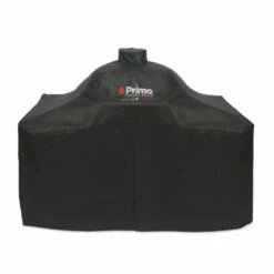 Primo Grill Cover For Oval Xl Compact Table / Oval Xl & Oval Lg In Black Cart With SS Shelves / Oval Jr In Cypress Table - PG00414