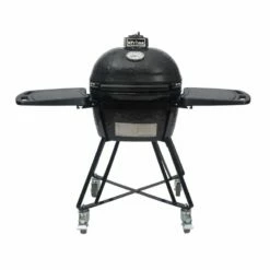 Primo All In One Oval JR 200 Ceramic Kamado Grill With Shelves - PGCJRC