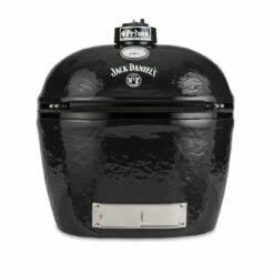Primo Jack Daniels Edition Oval XL Ceramic Kamado Grill On Steel Cart With Two-Piece Island Side Shelves -BBQDIRECT Sales prm900 3