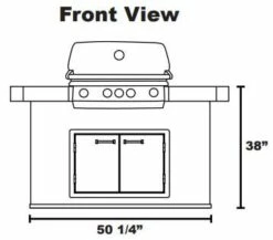 Lion Grill Island- Prominent Q -BBQDIRECT Sales prominant q front view