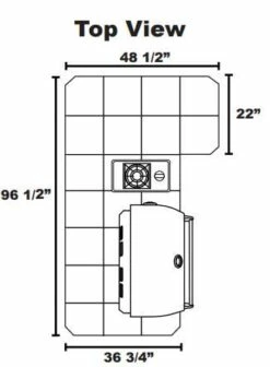 Lion Grill Island- Quality Q -BBQDIRECT Sales quality q top view