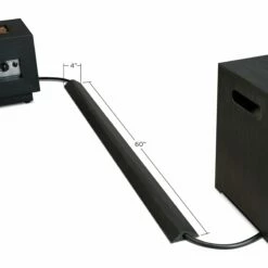 Real Flame Rubber Hose Cover Black - R0001-BK -BBQDIRECT Sales r0001 blk dims hi res