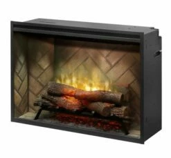 Dimplex Revillusion 36-Inch Built-in Electric Fireplace - RBF36 -BBQDIRECT Sales rbf36 angle r2l 1280