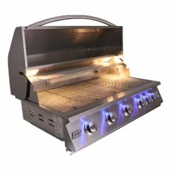 RCS Premier Series 40-Inch Built-In Gas Grill With Rear Infrared Burner & Blue LED Lights - RJC40AL/RJC40ALLP -BBQDIRECT Sales rcj40al 14 1 3