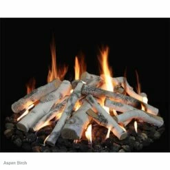 Grand Canyon Gas Logs 18" - 48" Round Flat Fire Pit Burner Kit With Logs -BBQDIRECT Sales rfs aspen birch