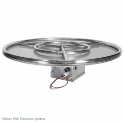 Grand Canyon Gas Logs 18" - 48" Round Flat Fire Pit Burner Kit With Logs -BBQDIRECT Sales rfs w electronic 3
