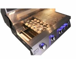RCS Premier Series 32-Inch Built-In Gas Grill With Rear Infrared Burner & Blue LED Lights - RJC32AL/RJC32ALLP -BBQDIRECT Sales rjc32al 7 9