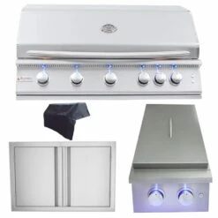 RCS Premier Series 40-Inch 4-Piece Built-In Grill Package 2