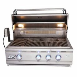 RCS Cutlass Pro 30-Inch Built-In Gas Grill With Rear Infrared Burner & Blue LED Lights - RON30A/RON30ALP -BBQDIRECT Sales ron30a 6 3