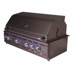 RCS Cutlass Pro 38-Inch Freestanding Gas Grill With Rear Infrared Burner & Blue LED Lights - RON38A/RONKC/RON38ALP -BBQDIRECT Sales ron38a 15 5