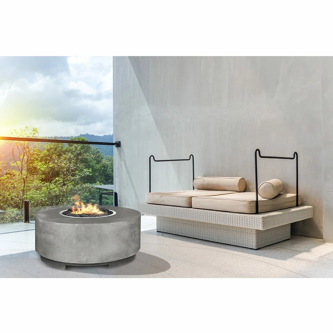 Prism Hardscapes Rotondo 48-Inch Round Gas Fire Pit - PH-418 4 Prism Hardscapes Rotondo 48-Inch Round Gas Fire Pit - PH-418 - Image 2