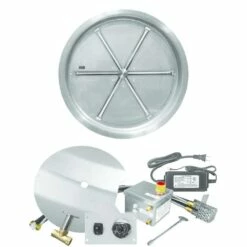 Firegear 29-Inch DIY Round Bowl Pan Fire Pit Burner Kit With Remote - FPB-29RBSAWS-N