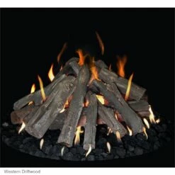 Grand Canyon Gas Logs 18" - 48" Tall Stack Fire Pit Burner Kit With Logs - RTS-FP -BBQDIRECT Sales rts western driftwood 1