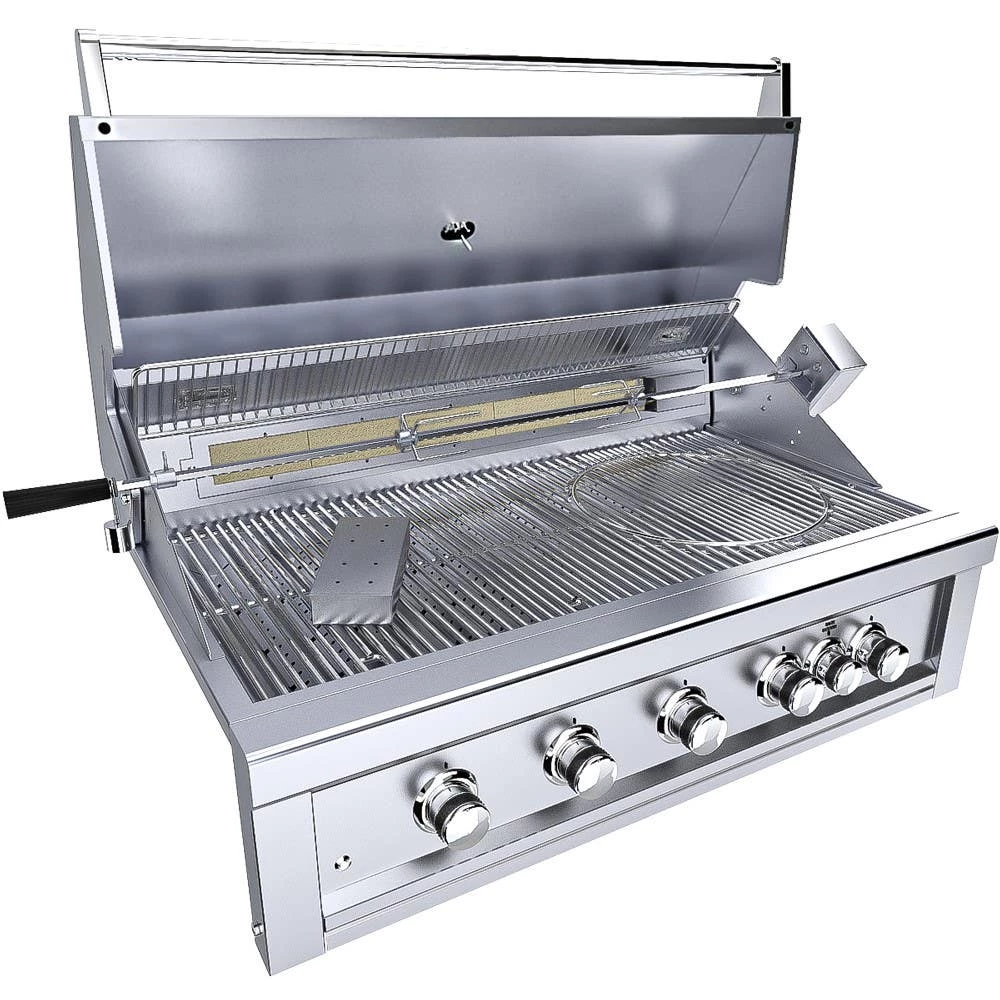 Sunstone Ruby 42-Inch 5 Burner Pro-Sear Built-In Gas Grill With Rotisserie - Ruby5BIR 9 Sunstone Ruby 42-Inch 5 Burner Pro-Sear Built-In Gas Grill With Rotisserie - Ruby5BIR - Image 7