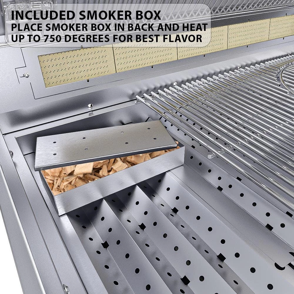 Sunstone Ruby 42-Inch 5 Burner Pro-Sear Built-In Gas Grill With Rotisserie - Ruby5BIR 14 Sunstone Ruby 42-Inch 5 Burner Pro-Sear Built-In Gas Grill With Rotisserie - Ruby5BIR - Image 12