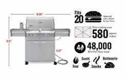 Weber Summit S-470 Natural Gas Grill - 7270001 -BBQDIRECT Sales s 470.4