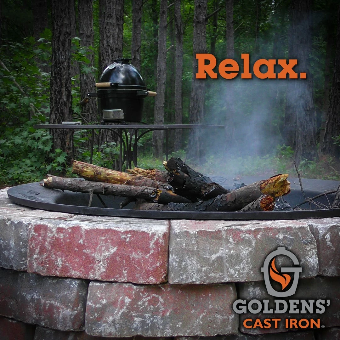 Goldens' Cast Iron Small 20 Gallon Fire Pit With Optional Stand - 13611 / 13629 / 13644 15 Goldens' Cast Iron Small 20 Gallon Fire Pit With Optional Stand - 13611 / 13629 / 13644 - Image 13