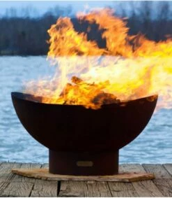 Fire Pit Art 36 Inch Wood Fire Pit - Scallop -BBQDIRECT Sales sc 1 1