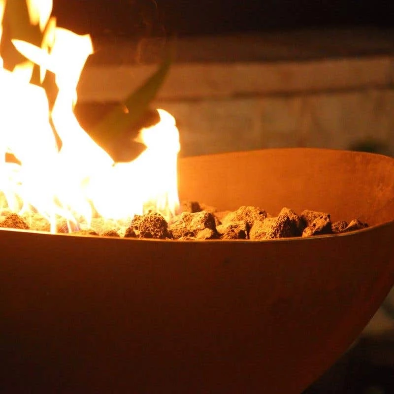 Fire Pit Art 36 Inch Gas Fire Pit - Scallop 5 Fire Pit Art 36 Inch Gas Fire Pit - Scallop - Image 3