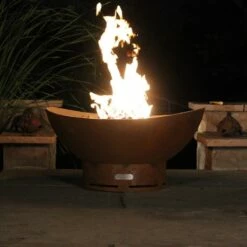 Fire Pit Art 36 Inch Wood Fire Pit - Scallop