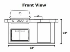 Lion Grill Island- Sensational Q -BBQDIRECT Sales sensational q front view
