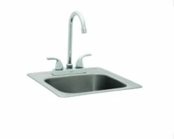 Bull BBQ Island - JR. Gourmet Q With Raised Bar -BBQDIRECT Sales sink standard