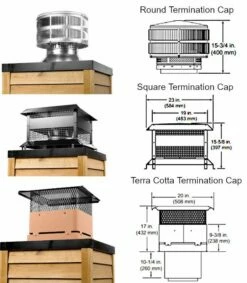 Majestic SL1100 Series Chimney Pipe Components -BBQDIRECT Sales sl1100 caps