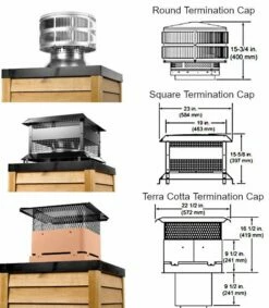 Majestic SL300 Series Chimney Pipe Components -BBQDIRECT Sales sl300 caps
