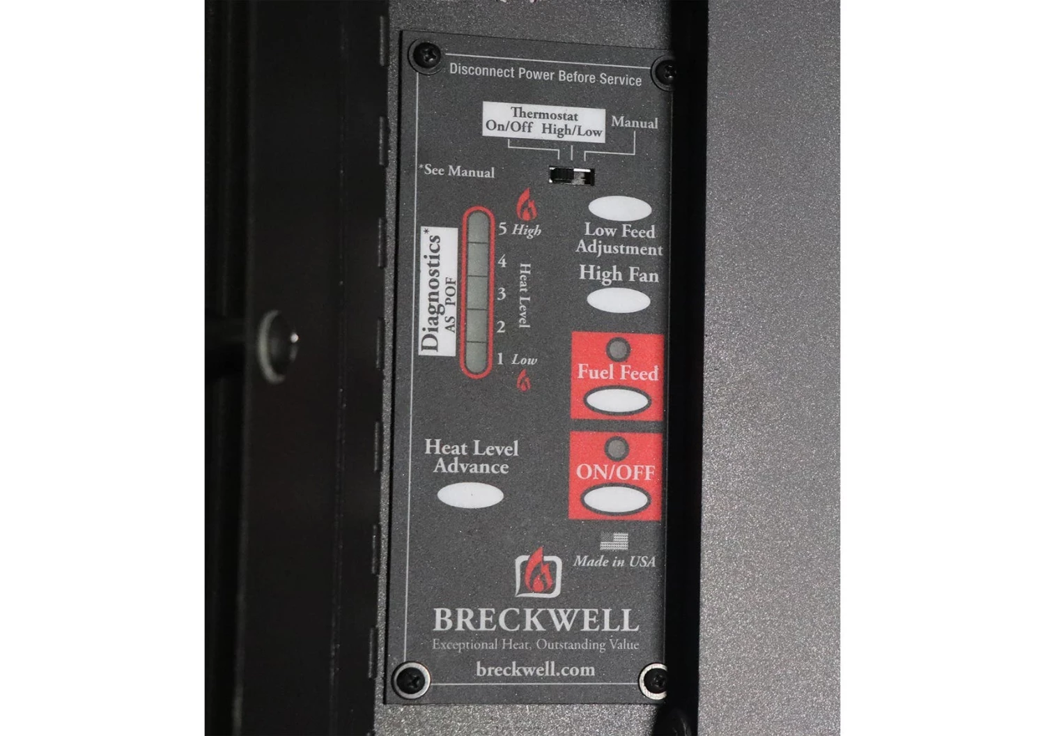 Breckwell Sonora Pellet Stove With Blower - Heats Up To 2000 Square Feet - SP23 9 Breckwell Sonora Pellet Stove With Blower - Heats Up To 2000 Square Feet - SP23 - Image 7