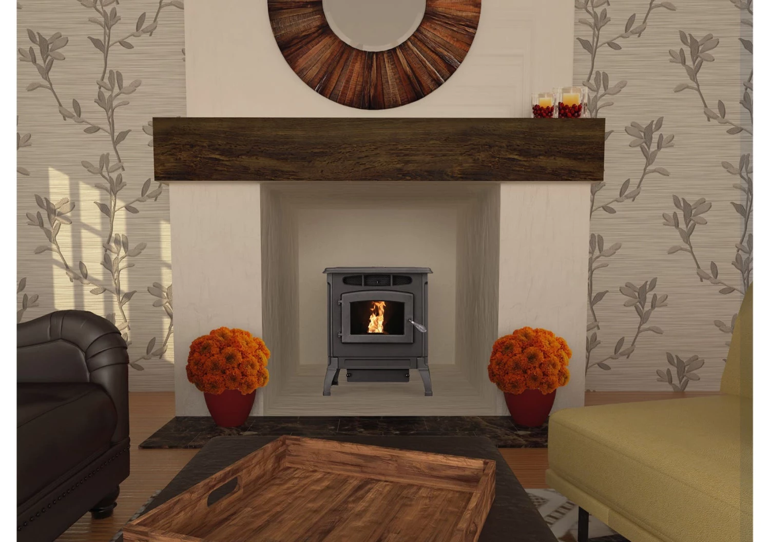 Breckwell Classic Cast Iron Pellet Stove With Blower - Heats Up To 2000 Square Feet - SPC4000 10 Breckwell Classic Cast Iron Pellet Stove With Blower - Heats Up To 2000 Square Feet - SPC4000 - Image 8