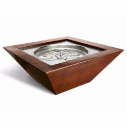 HPC Sedona 40 Inch Hammered Copper Gas Fire Bowl - SEDO40
