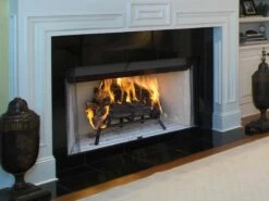 Superior 42" Wood-Burning Radiant Fireplace - White Stacked Refractory Panels - WRT3042WSI