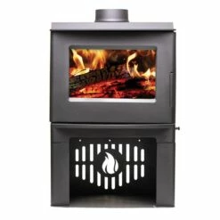 Breckwell Small Wood Stove With Blower - Heats Up To 1200 Square Feet - SW1.2 - Open Box -BBQDIRECT Sales sw1.2 front
