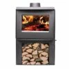 Breckwell Small Wood Stove With Blower - Heats Up To 1200 Square Feet - SW1.2 - Open Box -BBQDIRECT Sales sw1.2 with logs