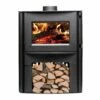Breckwell Large Wood Stove With Blower - Heats Up To 2500 Square Feet - SW2.5 - Open Box -BBQDIRECT Sales sw2.5 with logs 1