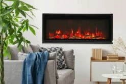 Amantii - Symmetry Extra Slim Electric Fireplace - SYM-SLIM-42 -BBQDIRECT Sales sym 40 xs logs oy room 1200