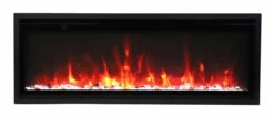 Amantii - Symmetry Extra Slim Electric Fireplace - SYM-SLIM-50 -BBQDIRECT Sales sym xs 42 front remii orange flame 0101 1200