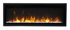 Amantii - Symmetry Extra Slim Electric Fireplace - SYM-SLIM-50 -BBQDIRECT Sales sym xs 42 front remii yellow flame 0104 1200